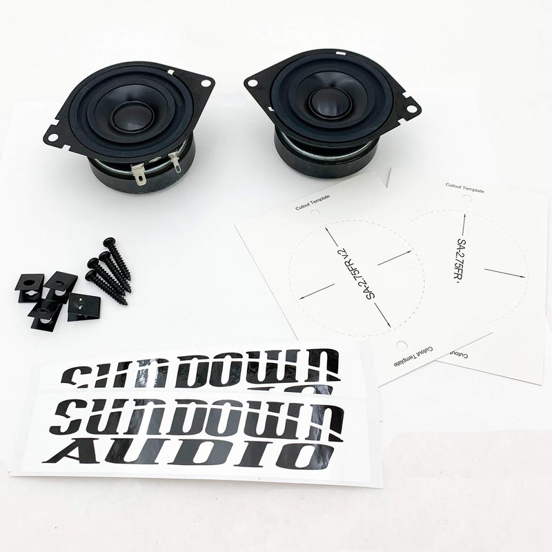 Sundown Audio SA-2.75 FR V2 Ferrite 2.75" Car Dash Speakers Mid Tweeters New - Image 4